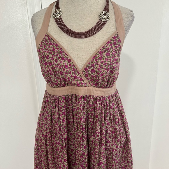 SALE!!  Moda International Sexy Boho Floral Tiered Full Circle Maxi Dress - Picture 3 of 9